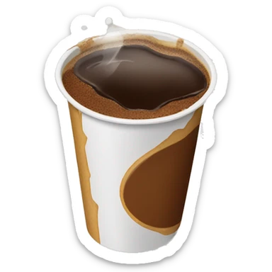 To Go coffe Spilled sticker