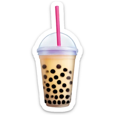 Bubble tea sticker