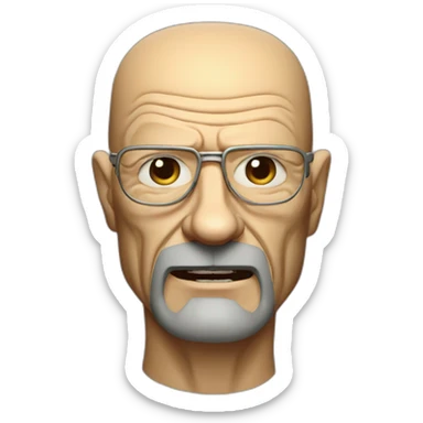 Walter White as an anthropomorphic wolf sticker