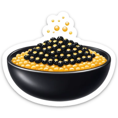Caviar en un cuenco  sticker