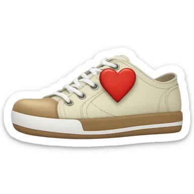 Croc shoe with a heart sticker