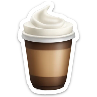 Coffe with milk sticker