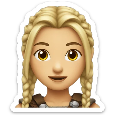 Girl Viking  sticker