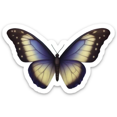 blue violet butterfly sphere orb intuition magical wings dreams sticker