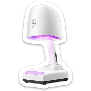 White UV nail lamp sticker