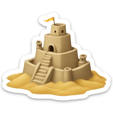 Sand castle  sticker