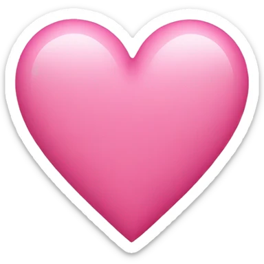 Pink heart sticker