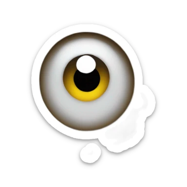 only eyes seen in a pile of snow sticker