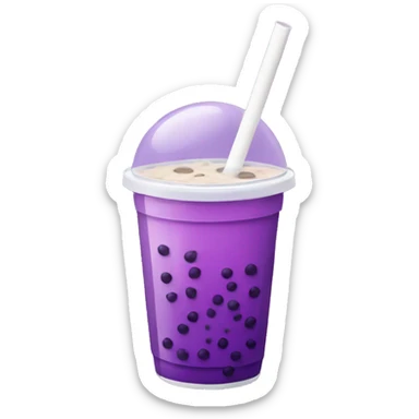 purple bubble tea  sticker