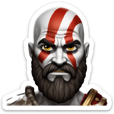kratos god of war sticker