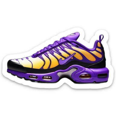 Nike tn noir et violet  sticker