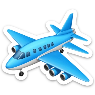 Créame un emoji que sea la función de estos dos y que el avión esté adentro 🔺✈️ sticker