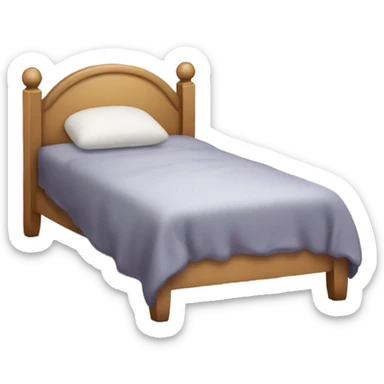 perdona durmiendo en una cama  sticker