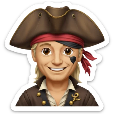 pirate captain  sticker