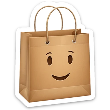 sac de shopping  sticker
