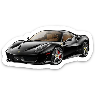 black farari car koli si change kar do sticker