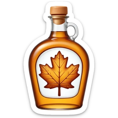 maple syrup bottle sticker