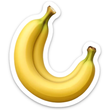 Half-Peeled banana sticker
