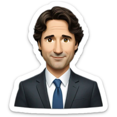 justin trudeau sticker