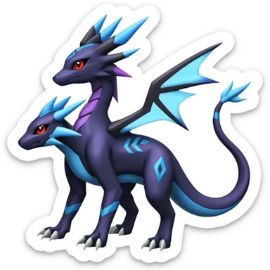 Salandit-Dialga-Zekrom-Umbreon-Silvally-fusion (full body) sticker