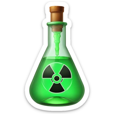 toxic bottle sticker