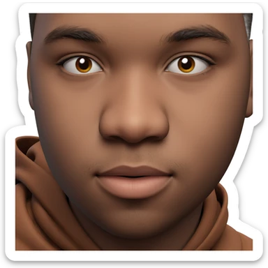 young man portrait looking at viewer sticker