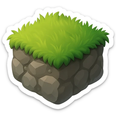 make the ground a bit greyish brown and make it on a transparent background sticker