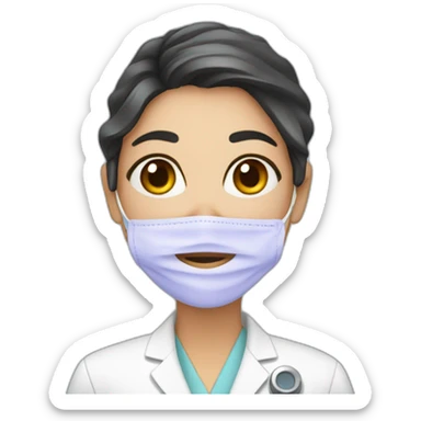 Dermatologista mulher sticker