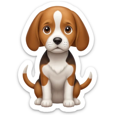 A Beagle dog sticker