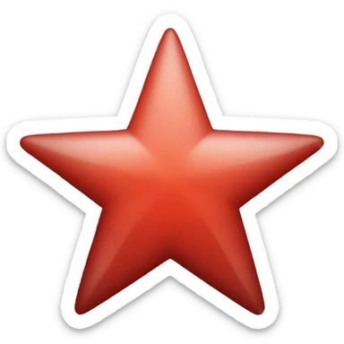Red star sticker