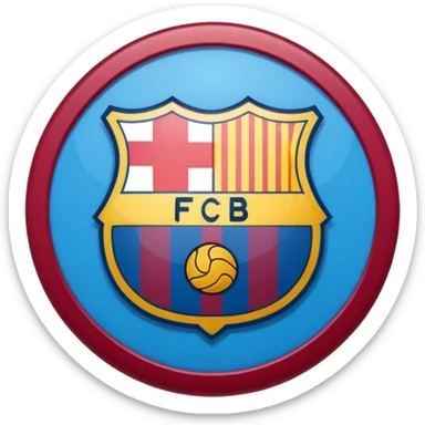 Logotipo de fc barcelona sticker