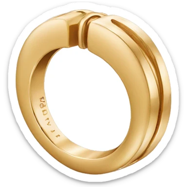 cartier gold ring band sticker