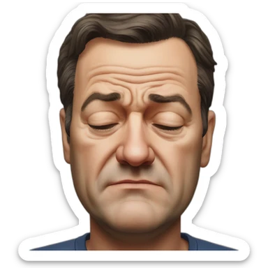 Markus Söder hyperrealistic sad crying  sticker