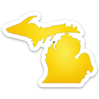 Michigan logo  sticker