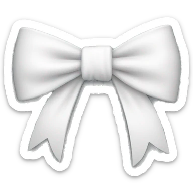 white bow sticker