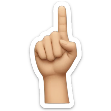 finger pointing at me being selected sticker