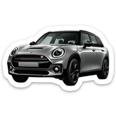 grey mini clubman black pack sticker