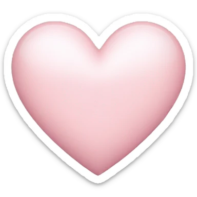 Light pink heart sticker