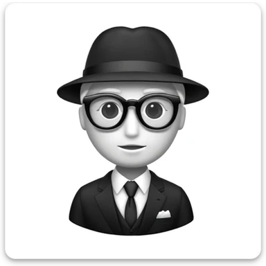 Pelicano con traje de gala y lentes oscuros  sticker