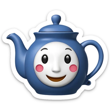 question mark teapot emoji, friendly sticker