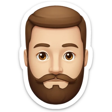 square royale beard sticker