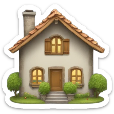 doudou devant une maison sticker