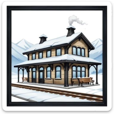 Frostline Train Station sticker