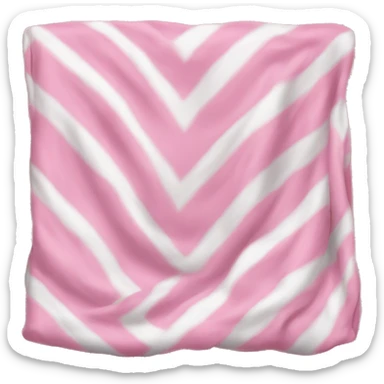 Pink and white blanket sticker