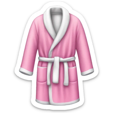 pink dressing gown sticker