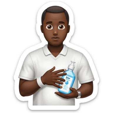 Diddy holding baby oil  sticker