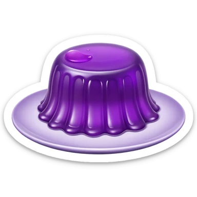 purple jelly on a plate sticker