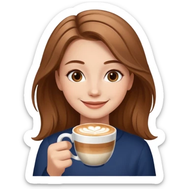 GIRLS WITH CAPPUCINO sticker