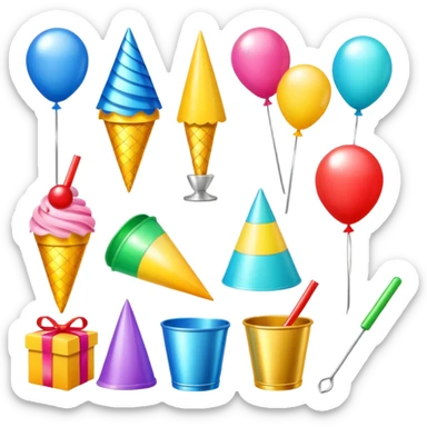 accessoires de fete sticker