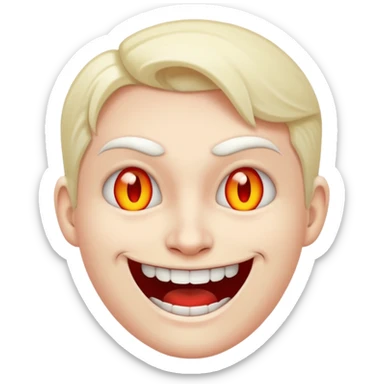 Happy evil sticker